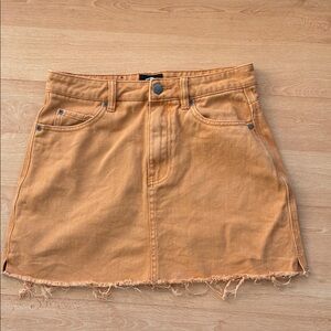 RVCA apricot Denim Skirt size 27